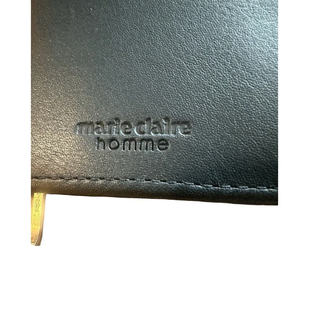 Marie Claire Homme Black Leather Bifold Wallet – Very Good Condition